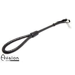 AVALON - BEYOND - SVART LOOP RIDEPISK I GLATT LÆR AVA0286_ridepisk_01-500x500